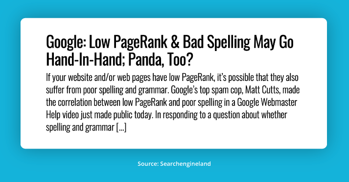 Spelling & Grammatical Errors Headline | Unleashed Technologies